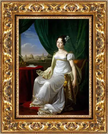 Ukázka obrazu v barokním rámu Ukázka obrazu v barokním rámu